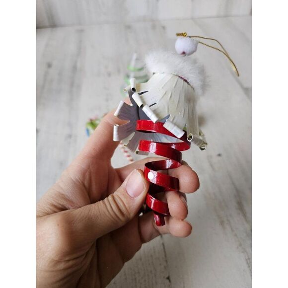 Metal Santa mailbox ornament tree snow globe Xmas set - Picture 4 of 12